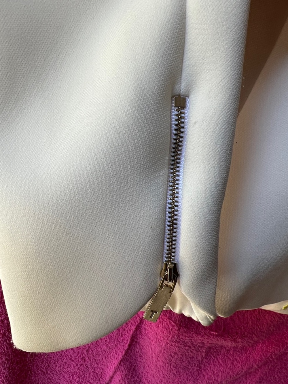 Ted Baker Ivory Zip-Front Women's Blazer - Picture 6 of 10